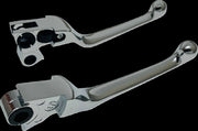 Drag Specialties Narrow Lever Set Fits Harley-Davidson Dyna, Softail, Touring Models 1996-2017 Chrome