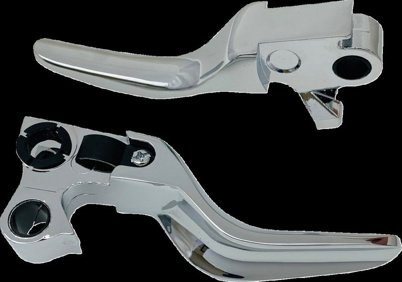 Drag Specialties Short Lever Set Fits Harley-Davidson Softail Models 1996-2016 Chrome #H07-0574S