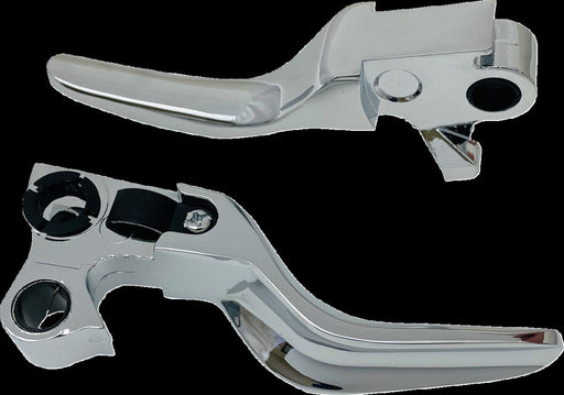 Drag Specialties Short Lever Set Fits Harley-Davidson Softail Models 1996-2016 Chrome