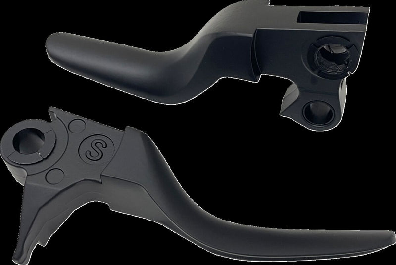 Drag Specialties Short Lever Set Fits Harley-Davidson Softail Models 1996-2016 Black| Matte