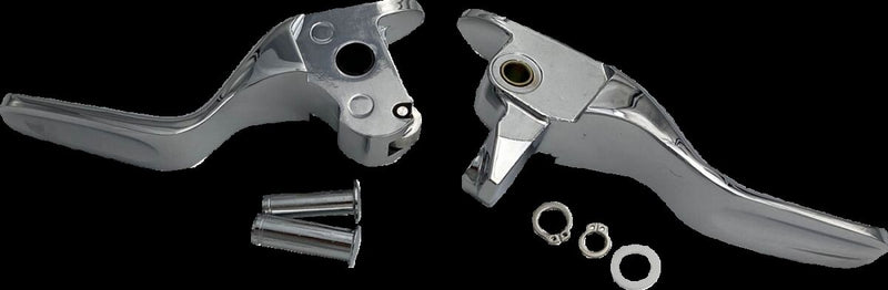 Drag Specialties Short Lever Set Fits Harley-Davidson Touring, Trike Models 2014-2016 Chrome #H07-0591S