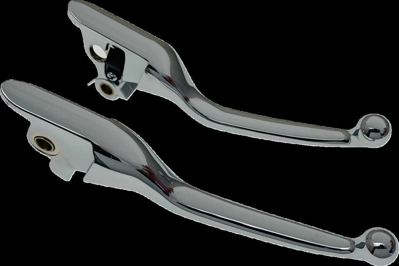 Drag Specialties Narrow Lever Set Fits Harley-Davidson Touring, Trike Models 2021-2024 Chrome