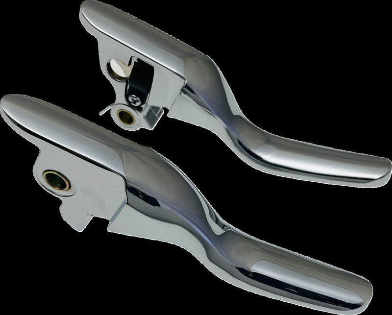 Drag Specialties Short Lever Set Fits Harley-Davidson Touring, Trike Models 2021-2024 Chrome #H07-0730S