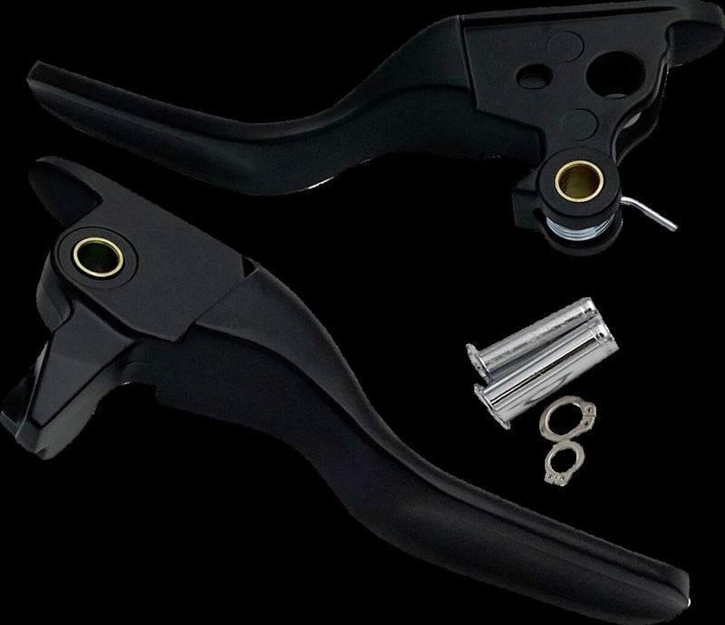 Drag Specialties Short Lever Set Fits Harley-Davidson Touring, Trike Models 2021-2024 Black| Matte #H07-0730SMB
