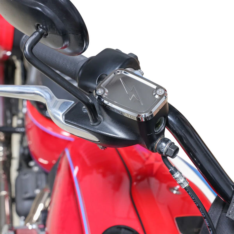 Master Cylinder Cover Black| Silver #TSC-3176-3