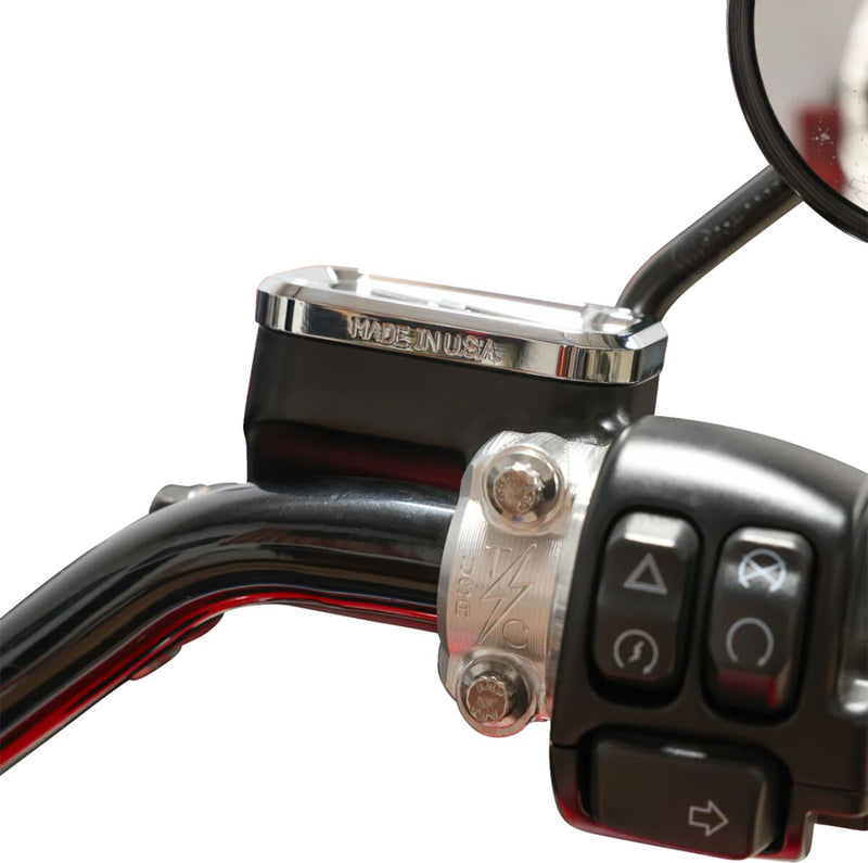 Master Cylinder Cover Black| Silver #TSC-3176-3
