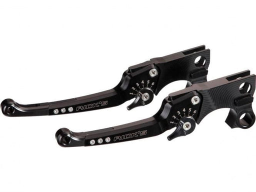 Rick's Motorcycles LEVER KIT, ADJUSTABLE, PAIR, GOOD GUYS for 2021-2023 Harley-Davidson Lever Assembly Anodised Black Aluminium