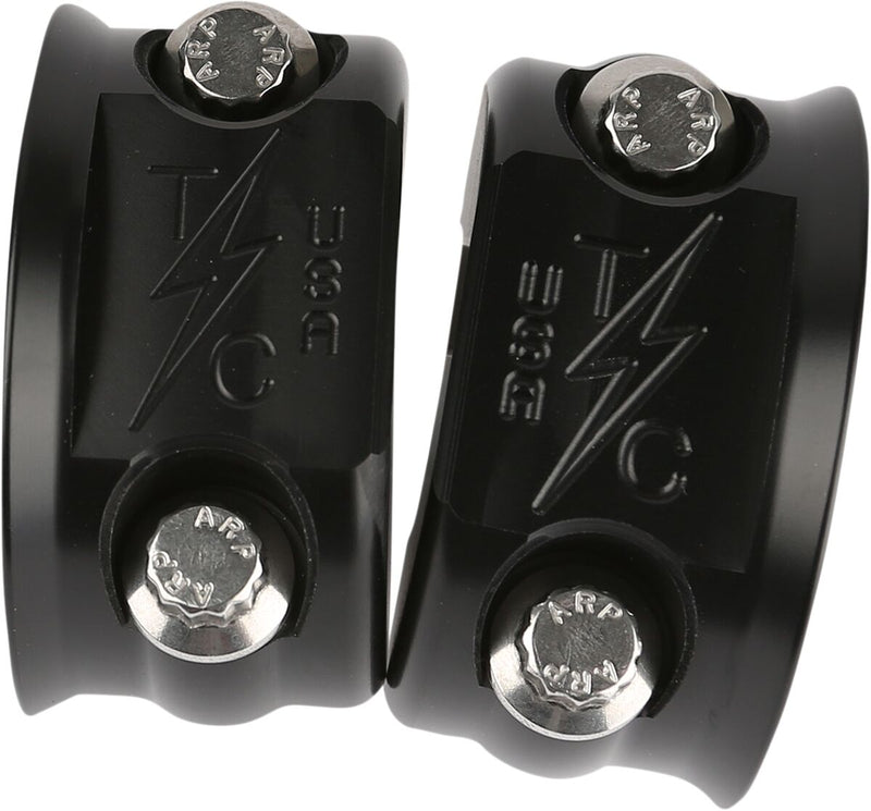 Thrashin Supply Co. Brake/Clutch Perch Clamp In Black For Harley-Davidson Touring, Dyna, FXR & Softail
