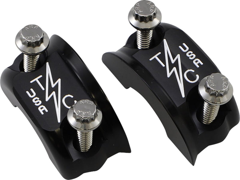 Thrashin Supply Co. Brake/Clutch Perch Clamp In Black For Harley-Davidson Touring, Dyna, FXR & Softail