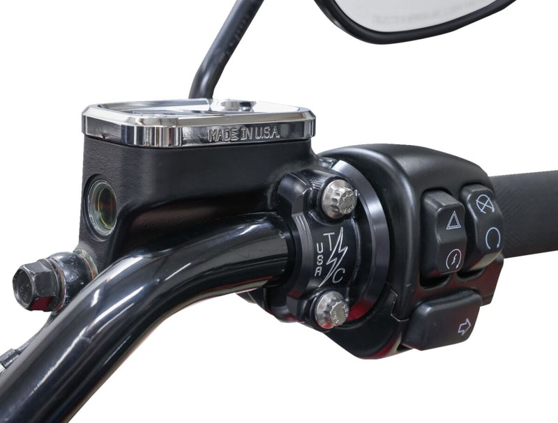 Speedway Perch Clamp Black| Chrome| Polished Fitment Harley-Davidson #TSC-2803-4
