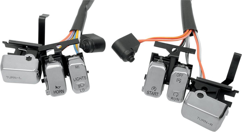 Drag Specialties Handlebar Switch Kit Fits Harley-Davidson Dyna, Softail, Touring Models 1996-2013