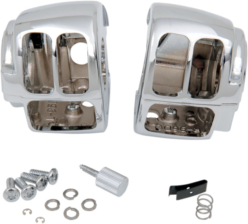 Handlebar Switch Housing Kit Dyna,
Softail,
Classic,
Touring