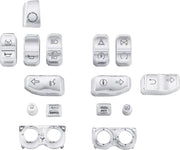 Drag Specialties Switch Cap Kit Fits Harley-Davidson Touring Models 2016-2018 Chrome