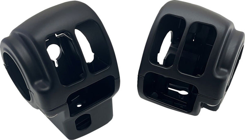 Drag Specialties Handlebar Switch Housing Kit Fits Harley-Davidson Dyna, Softail Models 2016-2024 Black Fitment Harley-Davidson #H07-0773AMB