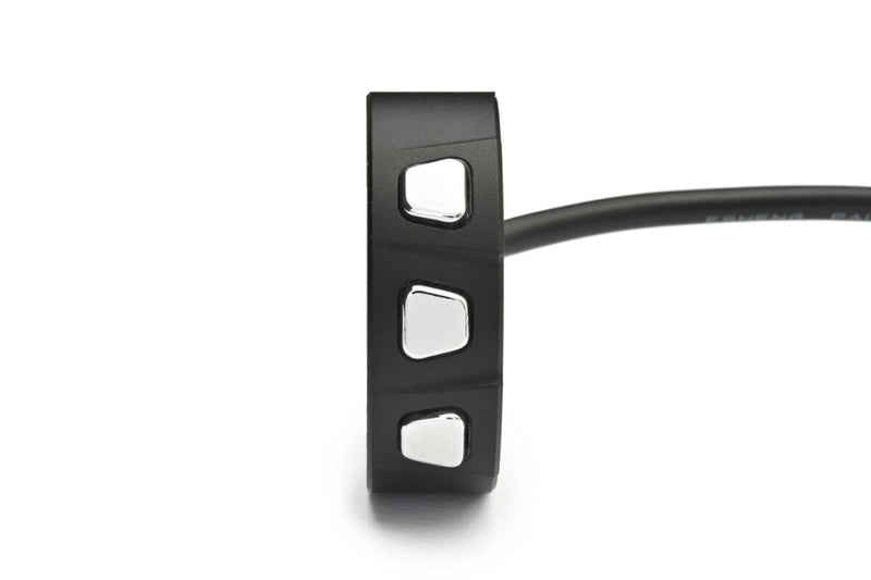 Daytona 3-Button Switch for Handlebars Black Chrome Aluminium