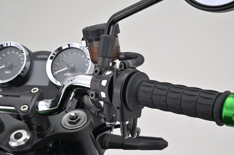 Daytona 3-Button Switch for Handlebars Black Chrome Aluminium Each