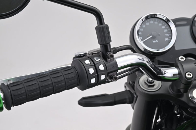 Daytona 3-Button Switch for Handlebars Black Chrome Aluminium Each