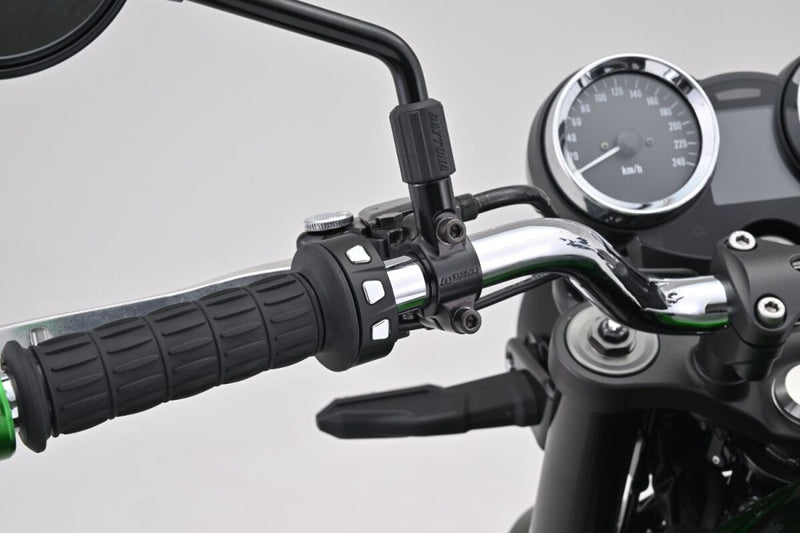 Daytona 3-Button Switch for Handlebars Black Chrome Aluminium Each