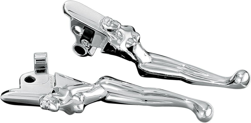 Kuryakyn Silhouette Levers In Chrome For Harley-Davidson 1996-2017 Cable Clutch Motorcycles