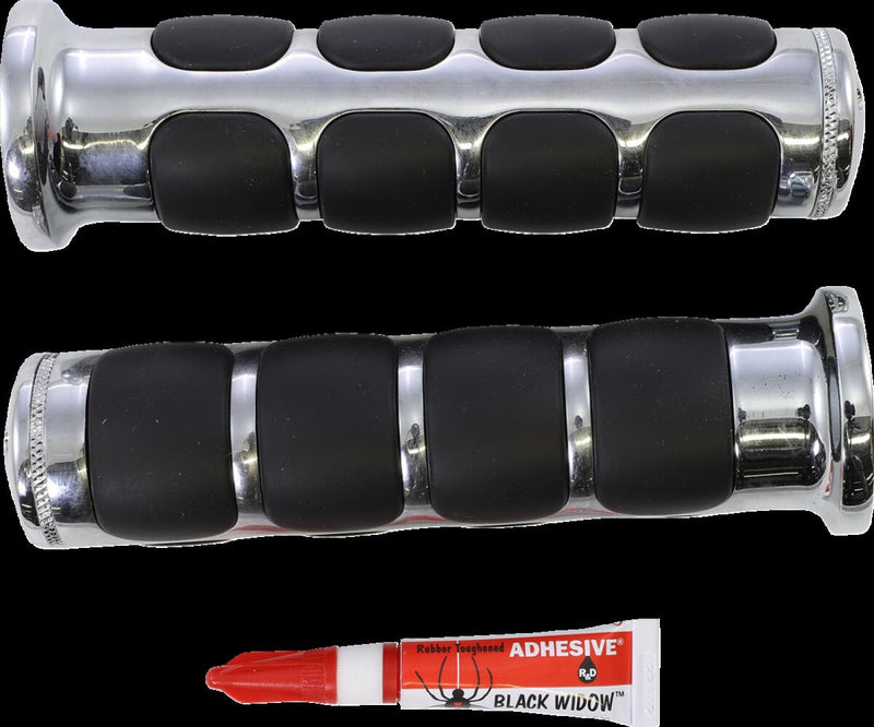 ISO®-Grips Black| Chrome #KUR6180