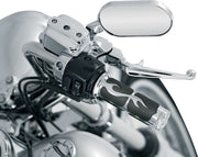 Kuryakyn ISO-Flame Grips In Chrome For 1974-2023 Harley-Davidson Single And Dual Throttle Cable Models