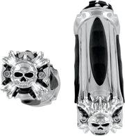 Kuryakyn Zombie Grips In Chrome For 1974-2023 Harley-Davidson Single And Dual Throttle Cable Models
