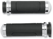 Avon Performance V-Cruiser Grips In Chrome For 2008-2024 Harley-Davidson E-Throttle Models & Road King Special/Trike