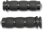 Avon Velvet Air Cushioned Grips in Black Anodised For 2008-2024 Harley-Davidson E-Throttle Models & Road King Special/Trike Anodised| Black #AIR-96-FLY