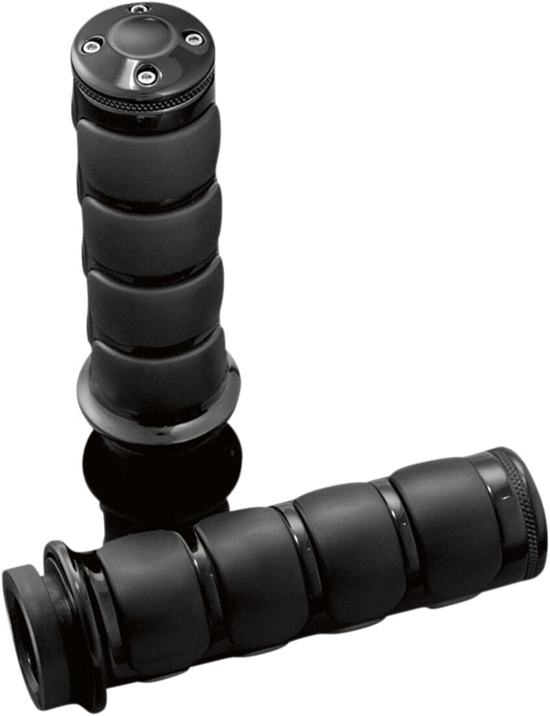 Kuryakyn ISO-Grips In Black For 1974-2023 Harley-Davidson With Single Or Dual Throttle Cable Models #KUR6320