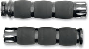 Avon Grips Air Cushioned Rival Grips In Black Anodised For Metric Touring Motorcycles