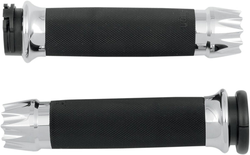 Excalibur Custom Grips Dyna, Softail, Classic, Sportster, Touring, V-Rod Black