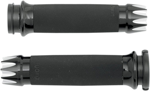 Excalibur Custom Grips Dyna, Softail, Touring, Trike Anodised| Black