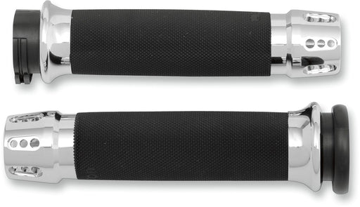 Gatlin Custom Grips Dyna, Softail, Classic, Sportster, Touring, V-Rod Black| Chrome