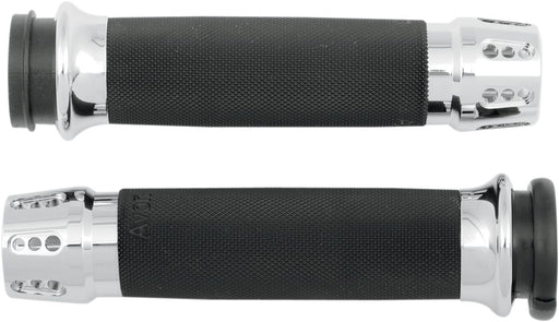 Gatlin Custom Grips Dyna, Softail, Sportster, Touring, Trike Black| Chrome