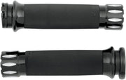 Rival Custom Grips Dyna, Softail, Classic, Sportster, Touring, V-Rod Anodised| Black #CC-86-ANO-RIV