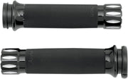 Rival Custom Grips Dyna, Softail, Touring, Trike Anodised| Black #CC-86-AN-FL-RIV