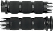 Excalibur Air Cushioned Grips Dyna, Softail, Classic, Sportster, Touring, V-Rod Anodised| Black