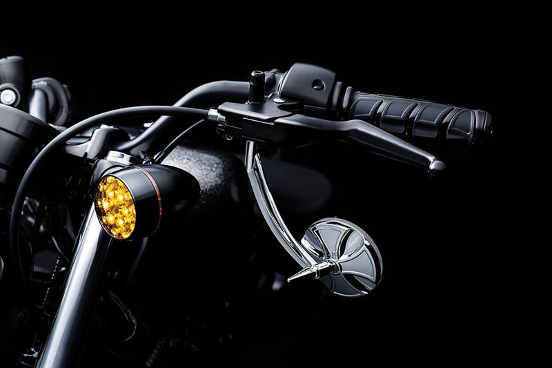 Kuryakyn Kinetic Grips In Gloss Black For 1974-2023 Harley-Davidson Single And Dual Throttle Cable Models
