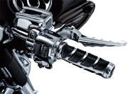 Kuryakyn Kinetic Grips In Chrome For For 2008-2024 Harley-Davidson E-Throttle Models & Road King Special/Trike