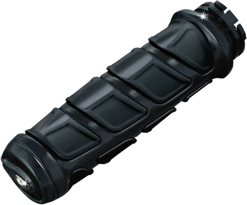 Kuryakyn Kinetic Grips In Gloss Black For For 2008-2024 Harley-Davidson E-Throttle Models & Road King Special/Trike Black| Gloss