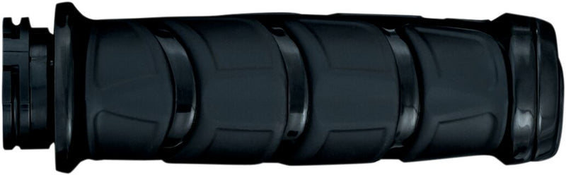 Kuryakyn Kinetic Grips In Gloss Black For For 2008-2024 Harley-Davidson E-Throttle Models & Road King Special/Trike