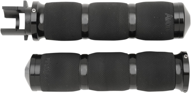 Avon Performance Air Cushioned Grips In Black Anodised For 2014-2017 Indian Motorcycles (Excludes Scouts)