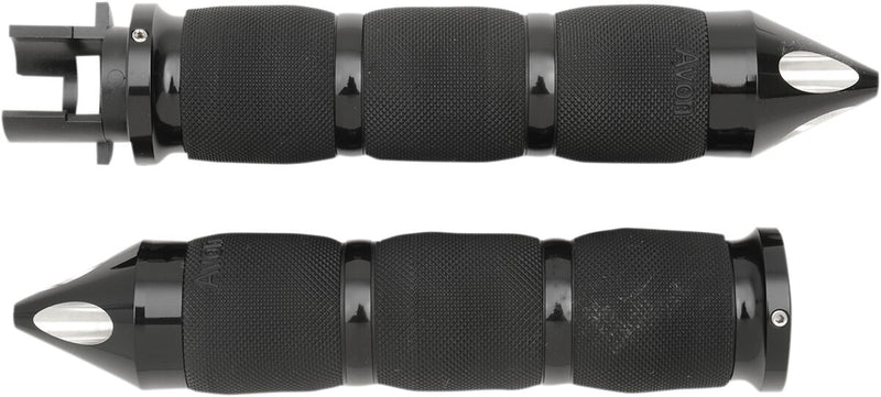 Avon Grips Spike Air Cushion Grips in Anodised Black For All 2014-2018 Indian Models With 1 Inch Handlebars (Except Scout)