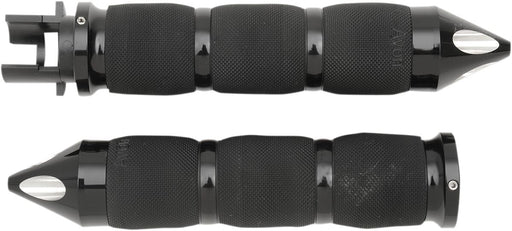 Avon Grips Spike Air Cushion Grips in Anodised Black For All 2014-2018 Indian Models With 1 Inch Handlebars (Except Scout)