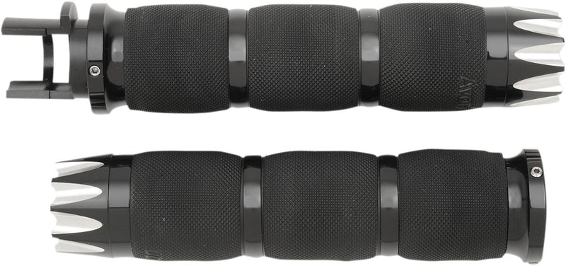 Avon Grips Excalibur Air Cushion Grips in Black Anodised For All 2014-2018 Indian Models With 1 Inch Handlebars (Except Scout)