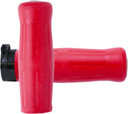Avon Old School Grips In Red For 1974-2023 Harley-Davidson Single And Dual Throttle Cable Models