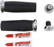 Kuryakyn Universal 7/8 Inch Thresher Grips With Removable End Caps In Chrome