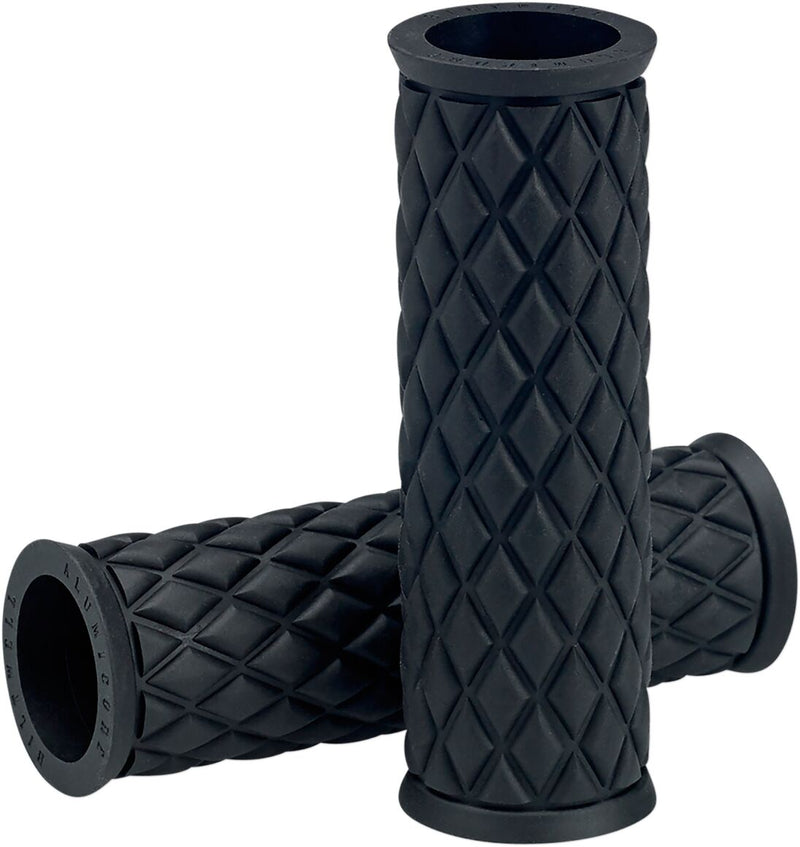 Biltwell Alumicore Grips Black Flat Sleeve Thermoplastic Rubber (TPR) Pair