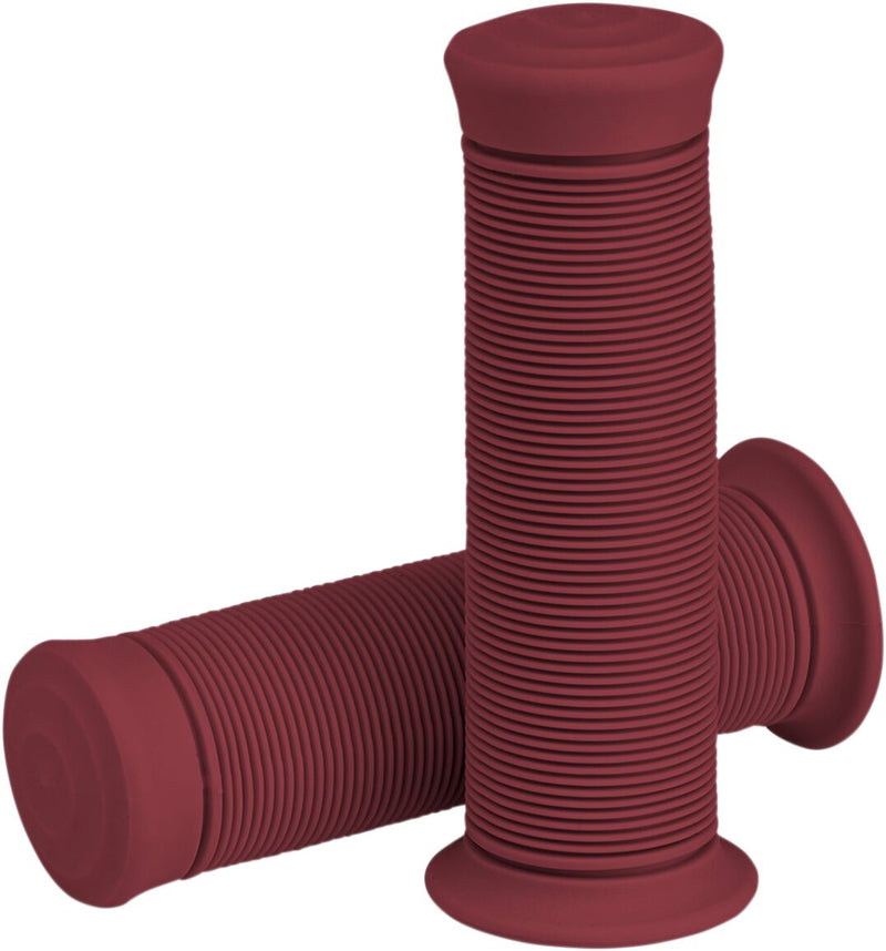 Biltwell 1 Inch Kung Fu TPV Grips in Oxblood
