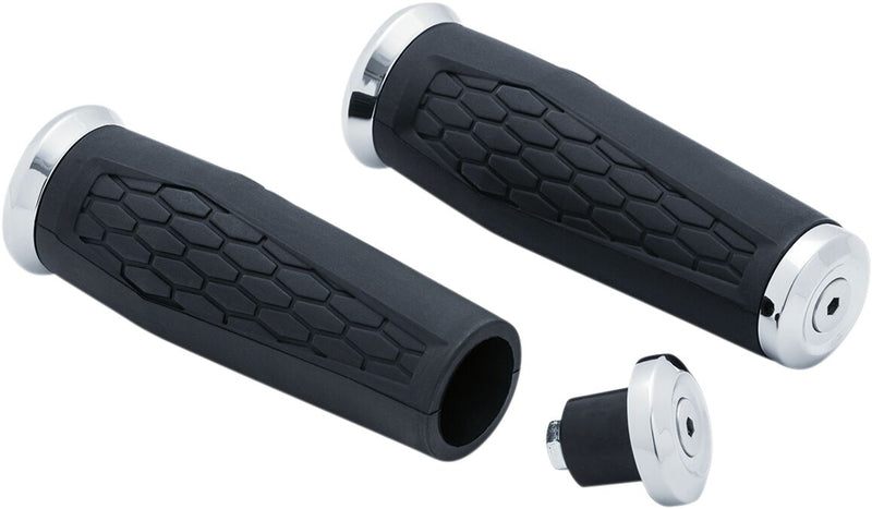 Kuryakyn Universal Hex Grips For 1 Inch Handlebars In Chrome